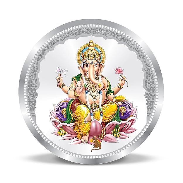 Ganesh Silver Coin