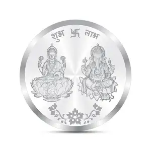 10g Ganesh & Lakshmi Silver Coin