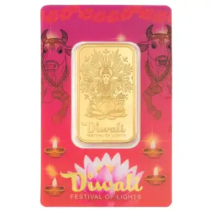 2026- 1oz PAMP Gold Bar -Diwali Lakshmi Sacred Cow