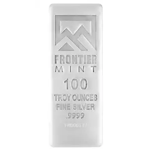 100oz Frontier Mint Silver Bar (3)