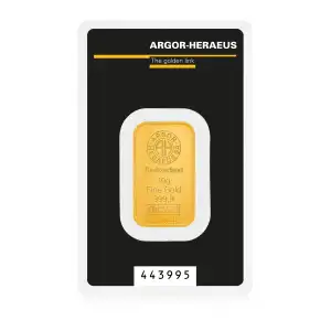 10g Argor-Heraeus Gold Kinebar Minted Bar
