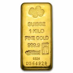 1kg PAMP Gold Bar - Cast (3)