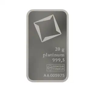 20g Valcambi Minted Platinum Bar