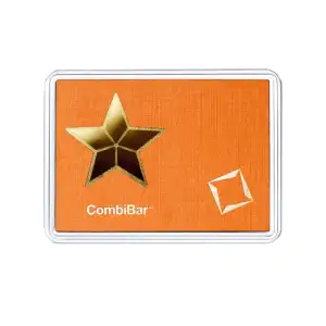 1g x 5 Valcambi Gold CombiBar Star Capsule