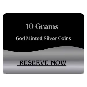 10 GRAMS GOD MINTED SILVER COIN