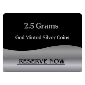 2.5 GRAMS GOD MINTED SILVER COIN