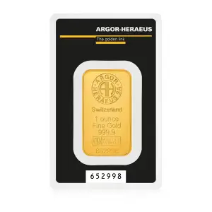 1 Oz Argor-Heraeus  Gold Minted Bar
