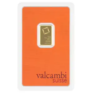 2.5g Valcambi Minted Gold Bar