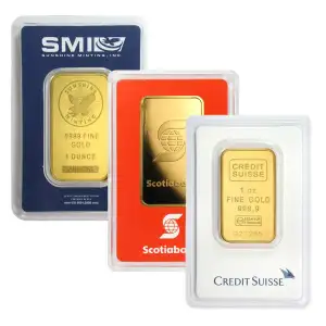 1oz Generic Gold Bar Carded