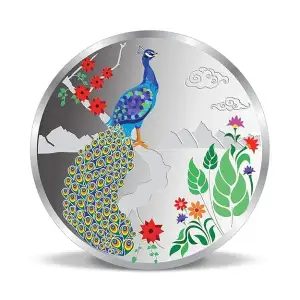 20g Peacock Silver Color Coin