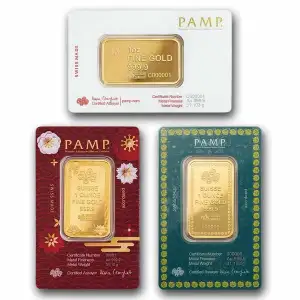 1oz PAMP Gold Bar - Random Design