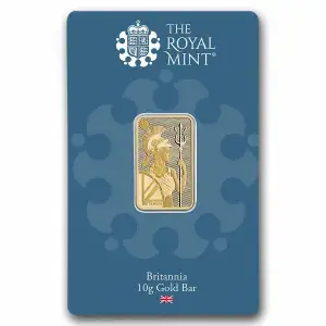 10g Royal Mint Gold Britannia Minted Bar