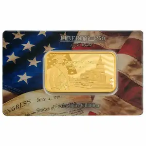 1oz PAMP Gold Bar - Liberty at 250 (4)