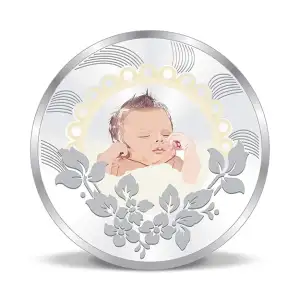 10g New Born Baby Silver Color Coin
