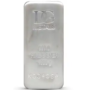1kg DG Metals Silver Bar