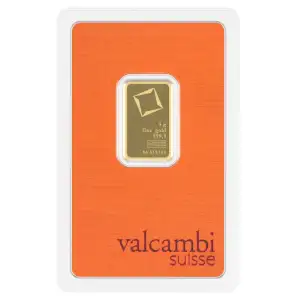 5g Valcambi Minted Gold Bar