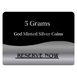 5 GRAMS GOD MINTED SILVER COIN