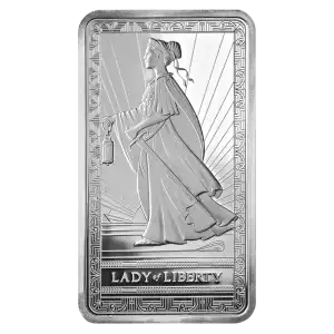 10oz PAMP Silver Minted Bar - Lady of Liberty