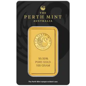 100g Australian Perth Mint Gold Bar