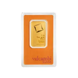 1oz Valcambi Minted Matte Gold Bar