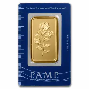 50g PAMP ROSE Gold Bar