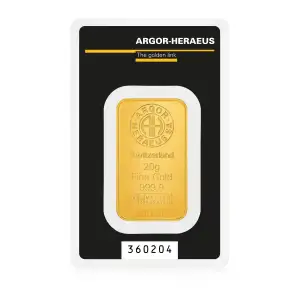 20g Argor-Heraeus Gold Minted Bar