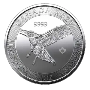Any year 1/2oz Candadian Red-tailed Hawk Silver Coin (2)